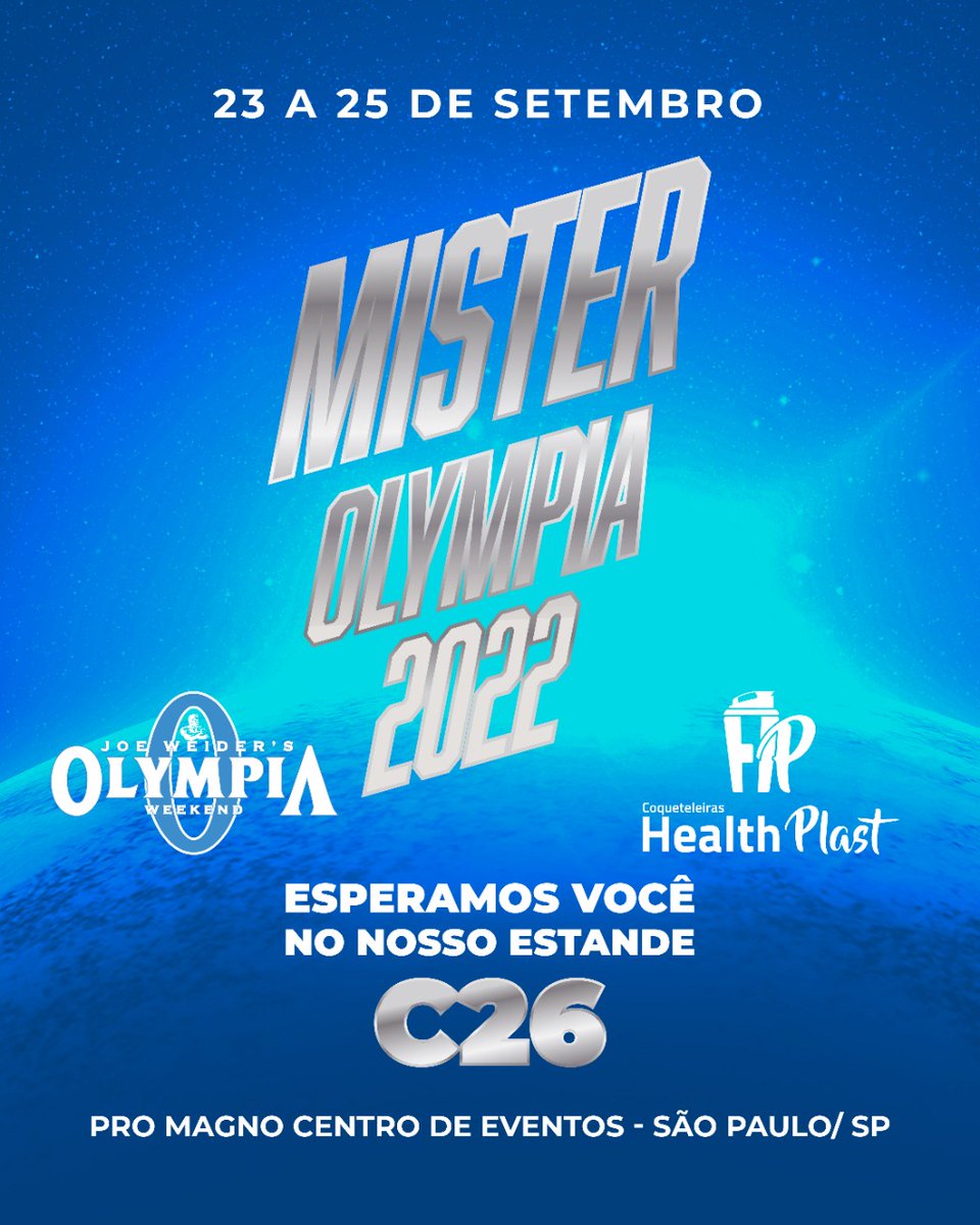 HealthPlast's tweet image. Estaremos presentes no mais prestigiado evento fitness do mundo!
