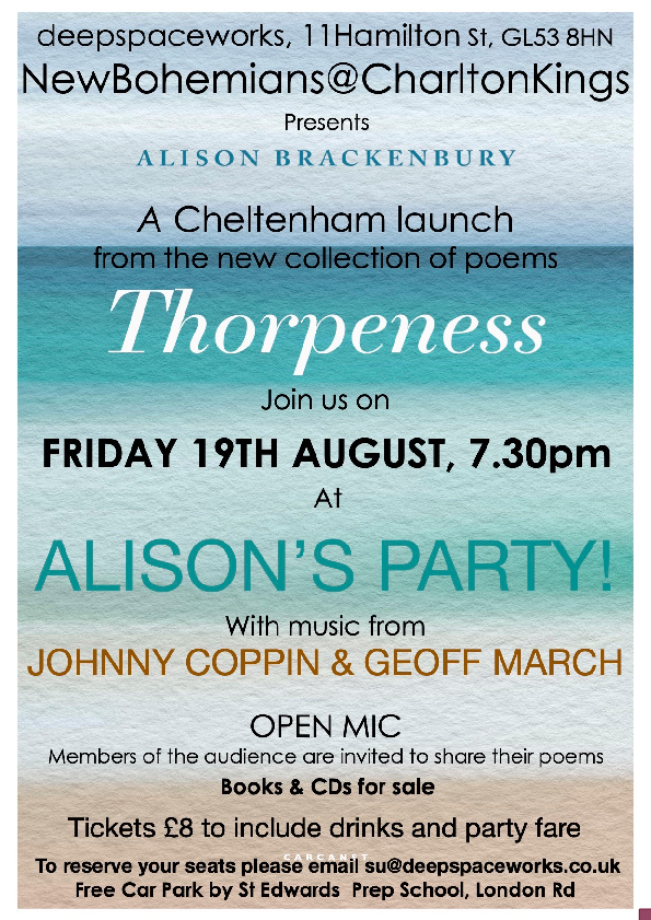 New Bohemians welcome everyone to Alison's Party, it's going to be fun!