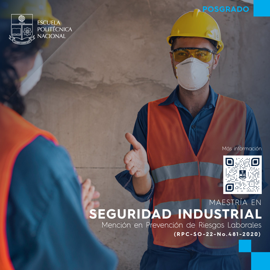 EPNEcuador's tweet image. Desarrolla las competencias necesarias para la práctica efectiva de la seguridad industrial y formarte con sólidos conocimientos en el ejercicio de prevención de riesgos laborales.

Inscríbete en la Maestría en Seguridad Industrial.

ℹ️  bit.ly/3afUSp7
