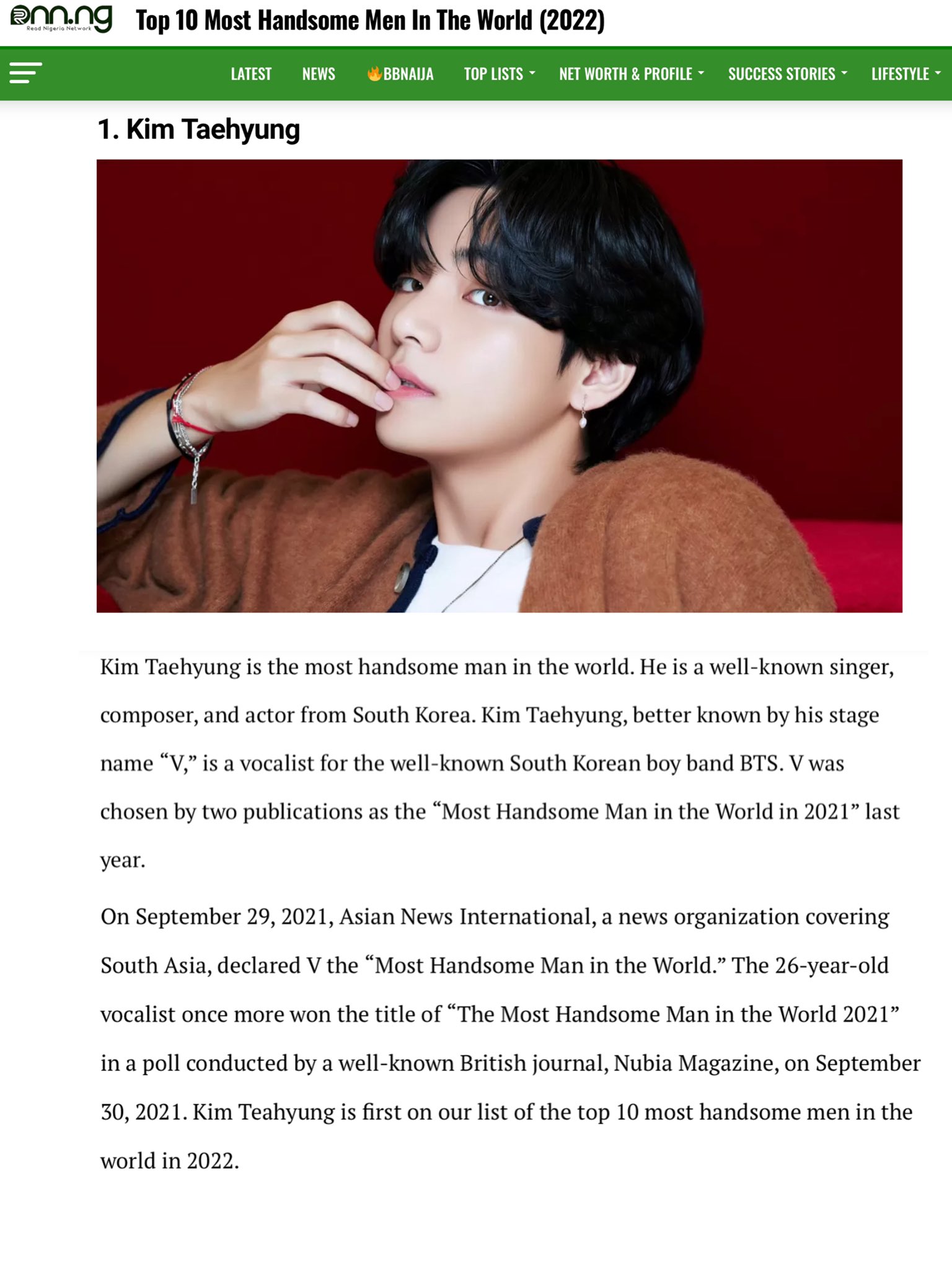 Kim Taehyung News