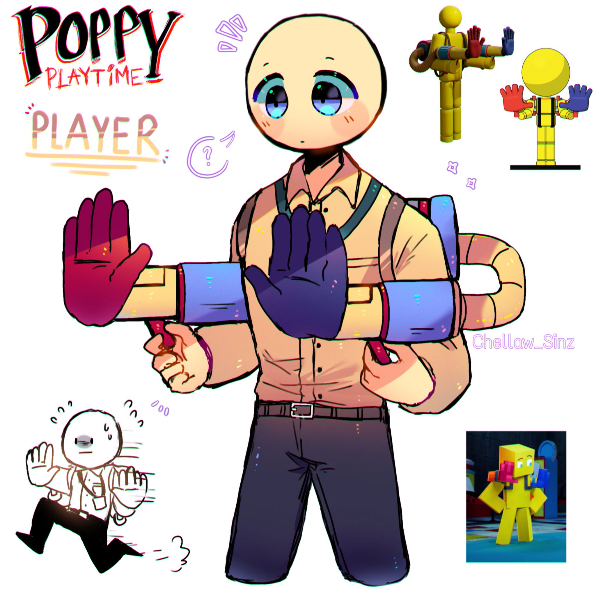 Poppy Playtime: Main Character (The Player) by Wolfenstain1 -- Fur