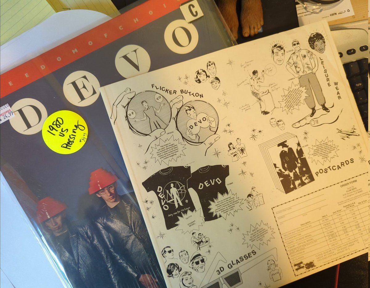 BastardSOR's tweet image. @DEVO is it too late for me to place a CLUB DEVO order for the awesome student model Tshirt? $6.95 is a hell of a price that I'd hate to miss out on.
#vinylfind