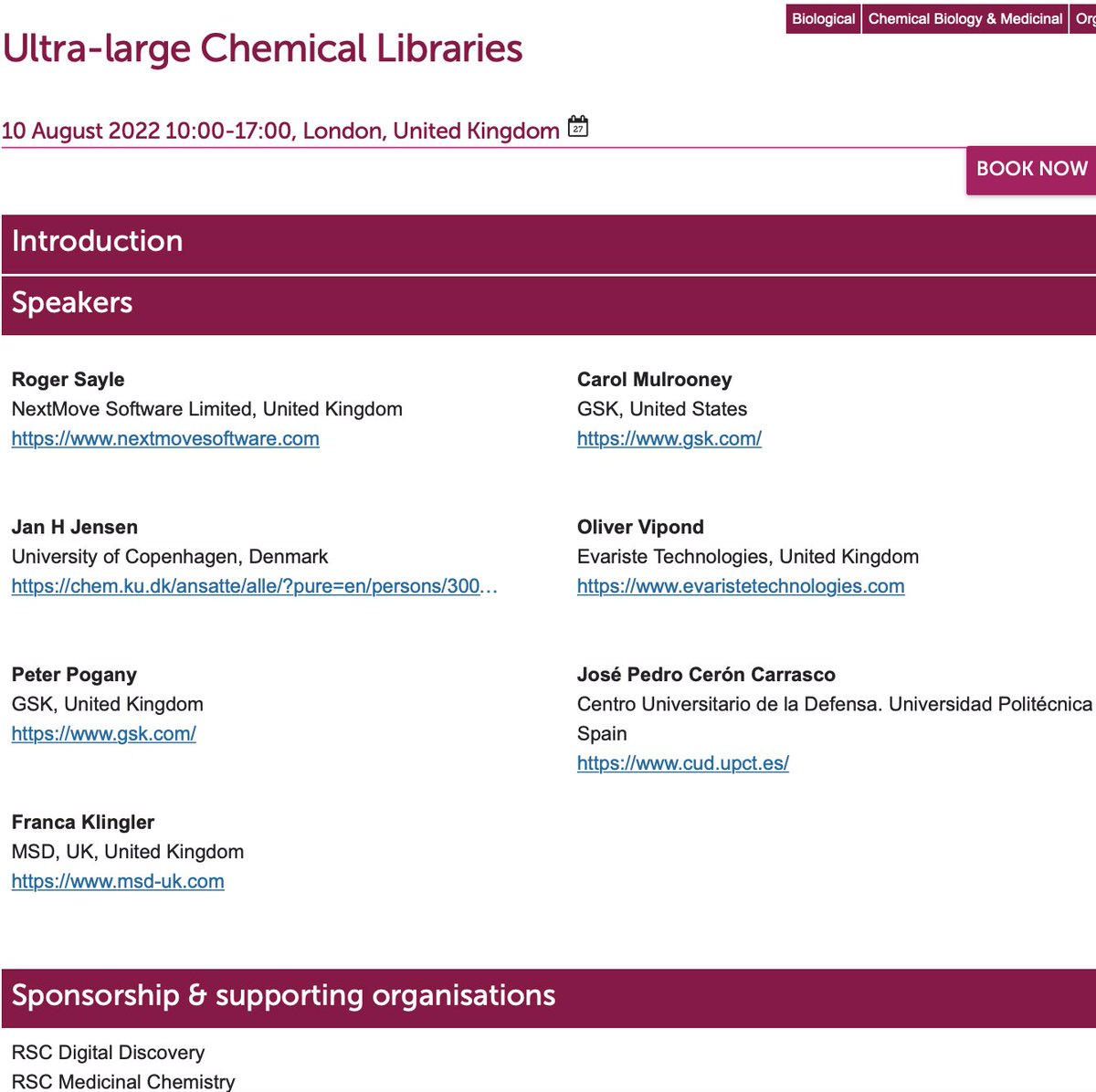 jpcer0n's tweet photo. Invited as Speaker in that event by the @RoySocChem   -> Ultra-large Chemical Libraries for Drug Discovery. See you in 10 days London! #compchem @cudsanjavier @UPCTnoticias https://t.co/6AVmMwd1ci