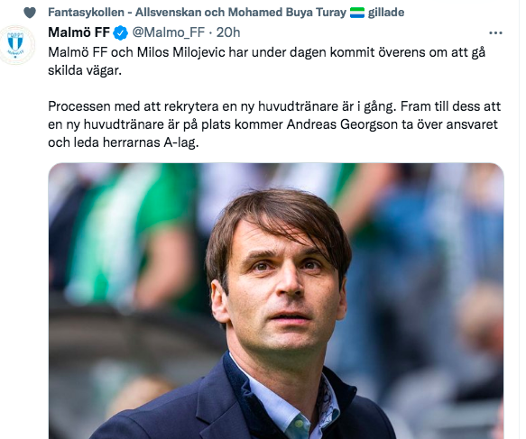 Buya tröttnade på Milos efter några dagar...