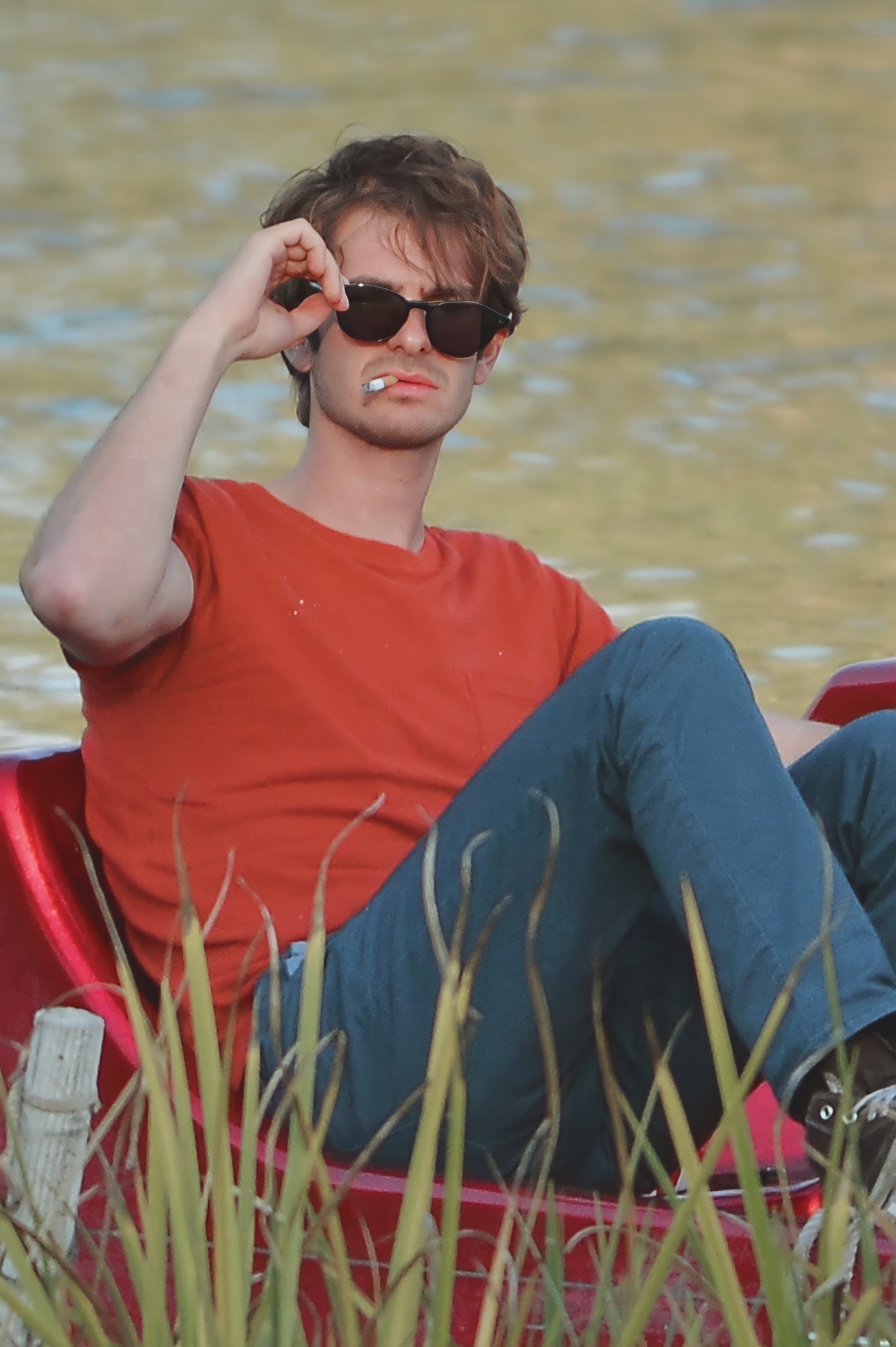 cinesthetic. on X: "Andrew Garfield on the set of Under The Silver ...