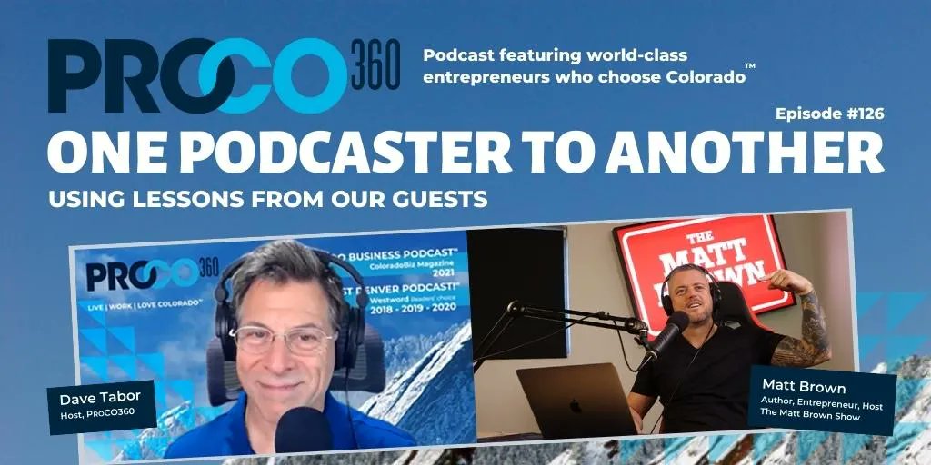 “BUSINESS AND LIFE ARE ABOUT HAPPINESS – AND A LOT OF BOTH ARE ABOUT SUFFERING AND GETTING THROUGH THE HARD TIMES.”
Matt Brown, Author, Entrepreneur and Podcast host, The Matt Brown Show
Listen Now to hear this great podcast- buff.ly/3OIk3zx