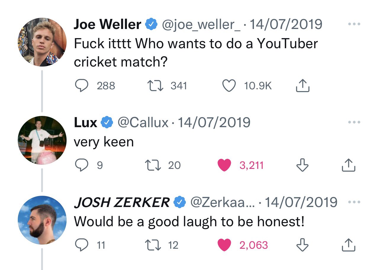Joe Weller on Twitter: "This was a weird time 🤣🏏 https://t.co