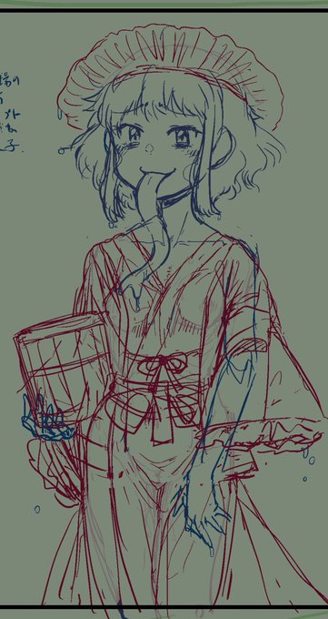 温泉入ってお酒飲んだけどちょっとだけ作業した。どうでもいいコマほど楽しい。 