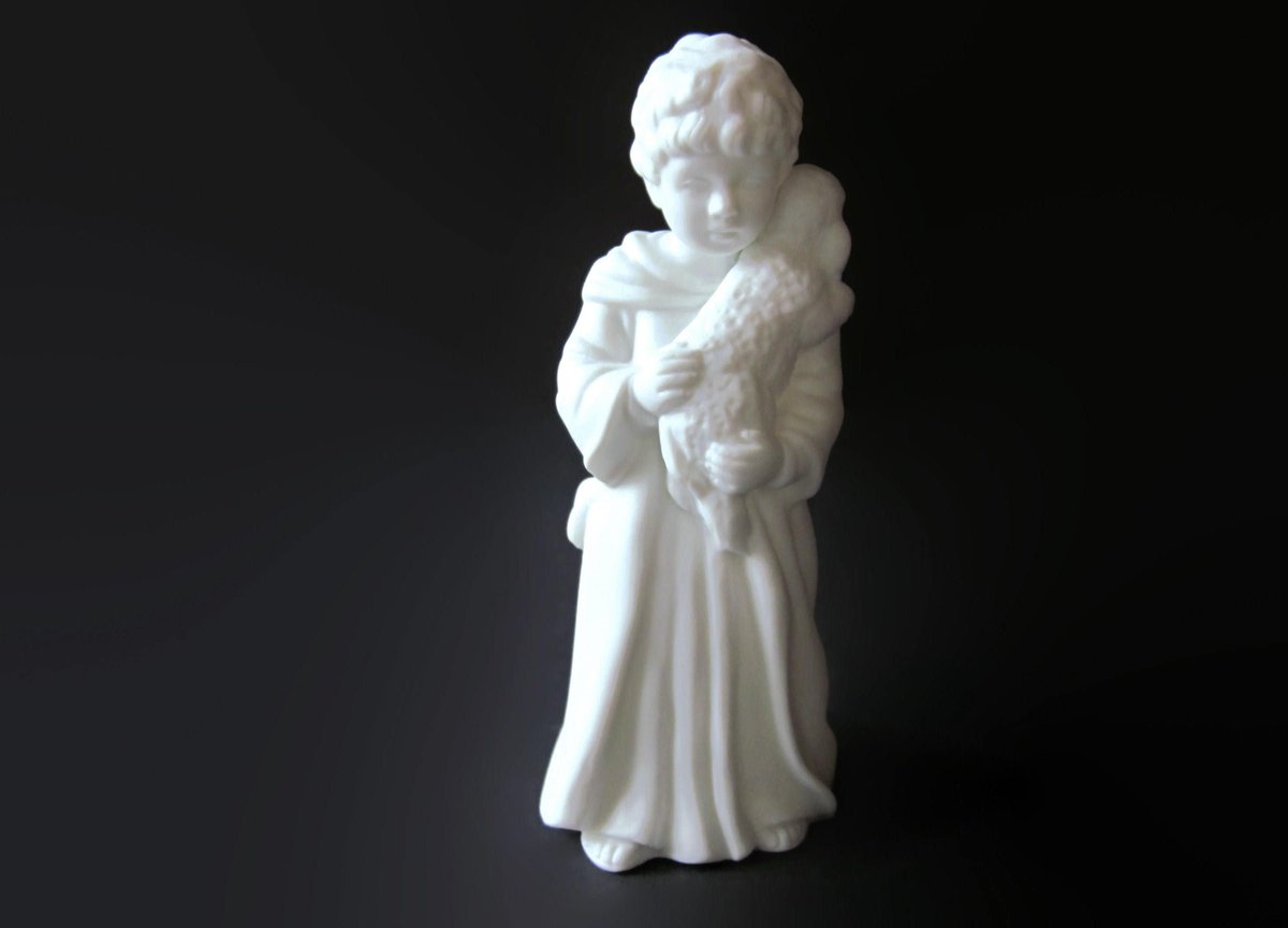 The Shepherd Boy Avon Nativity Figure Bisque White Porcelain Figurine 1983 Christmas Holiday Home Decor & Religious Collectibles etsy.me/3JoOd9W #white #avonshepherd #avonnativityfigure #bisquewhite #porcelainfigurine #holidayhomedecor #religiousfigure