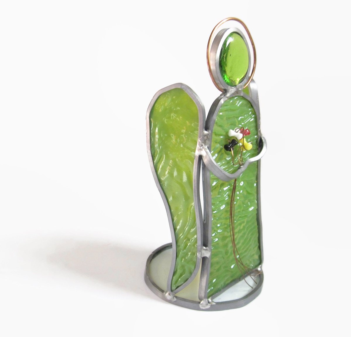 jarmgirl's tweet photo. Green Stained Glass Angel Candle Holder Vintage Art Glass Suncatcher Christmas Home Decor Angel Collectibles https://t.co/SJ7Hfc6doa #green #greenglassangel #stainedglassangel #angelcandleholder #vintageartglass #angelsuncatcher #christmasangel #angelhomedecor https://t.co/Qt8ozGiSM7