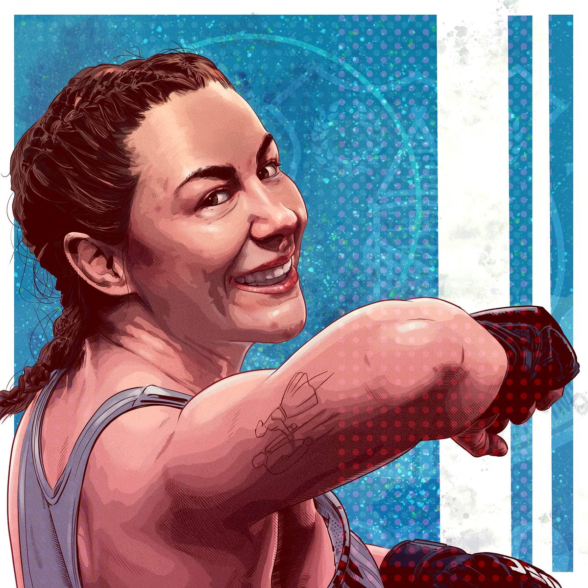 Liverpool’s own and fellow scouser @meatballmolly Future UFC champion for sure! #meatballmolly #mollymccann #ufc #ufclondon #mma #scouser #scousenotenglish #mmaartwork #mmaart #illustration #mikemcgeeillustration #liverpool