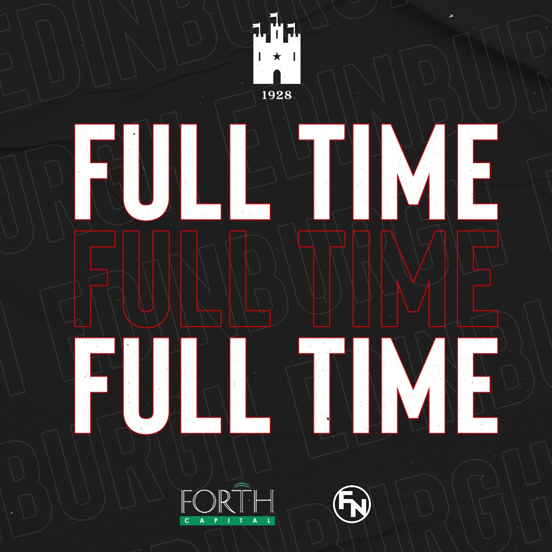 WINNER WINNER CHICKEN DINNER!!

Goals from @johnrobbo43 and @ouzysee see Edinburgh take all 3 points back across the forth! 

Thank you to all the travelling fans we heard you loud and clear and safe trip home 👍🏻👋

⚫️⚪️