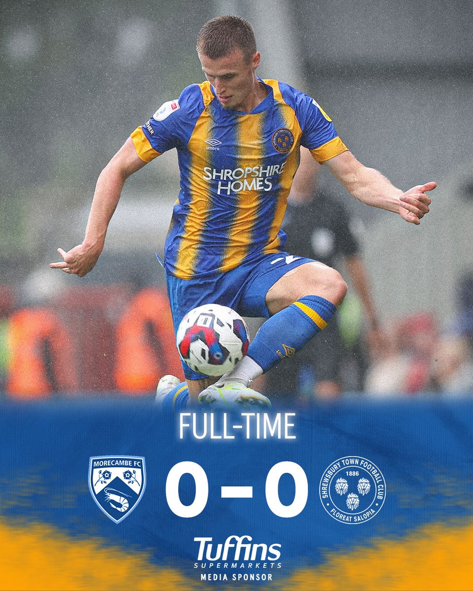 shrewsburytown's tweet photo. A point away from home to start the season. Thank you all for your support this afternoon 🙌

🔷🔶 #Salop https://t.co/GLsP4IMu6z