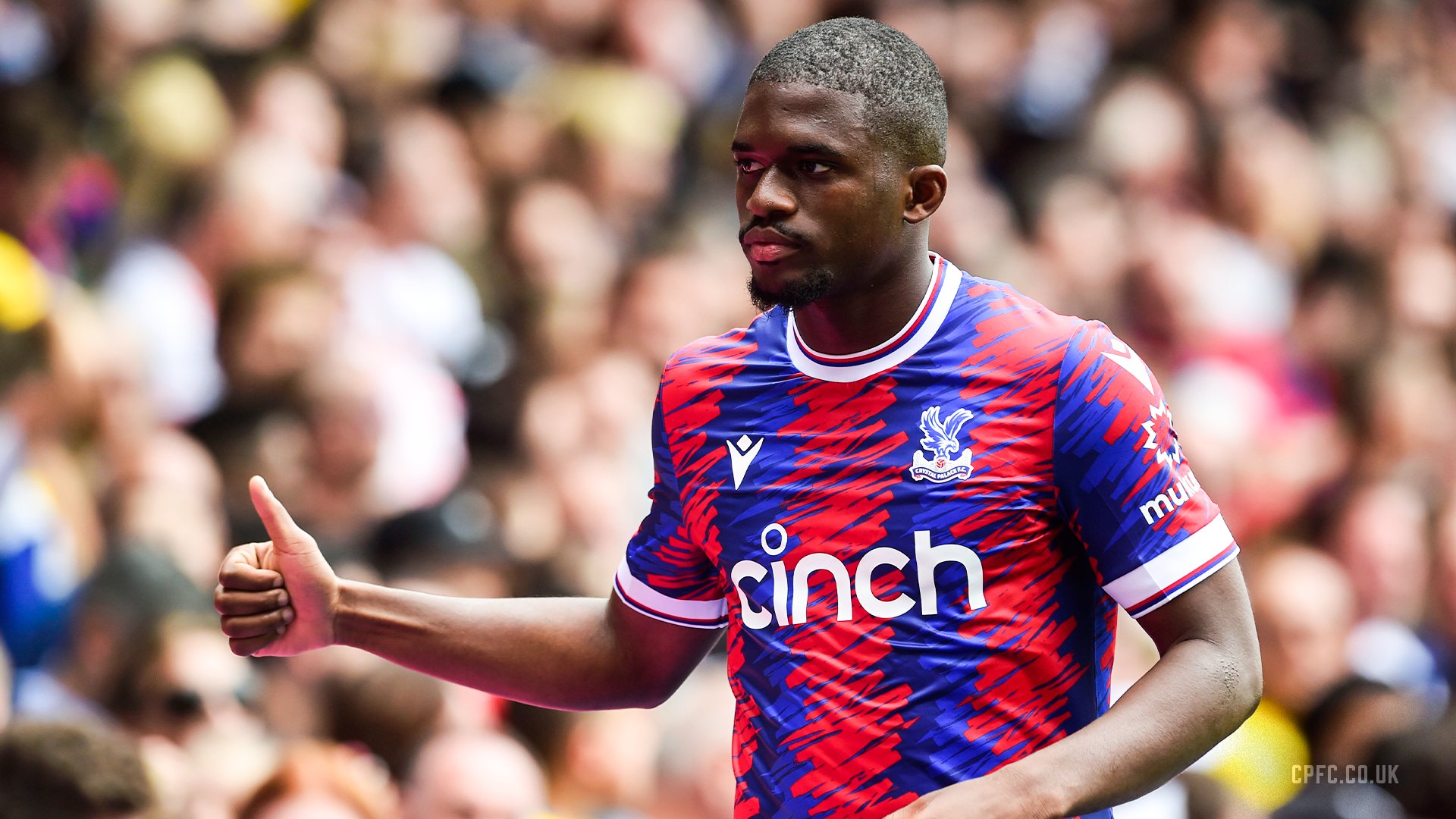 Liverpool exploring a move for Crystal Palace midfielder Cheick Doucoure. Image: Crystal Palace FC.