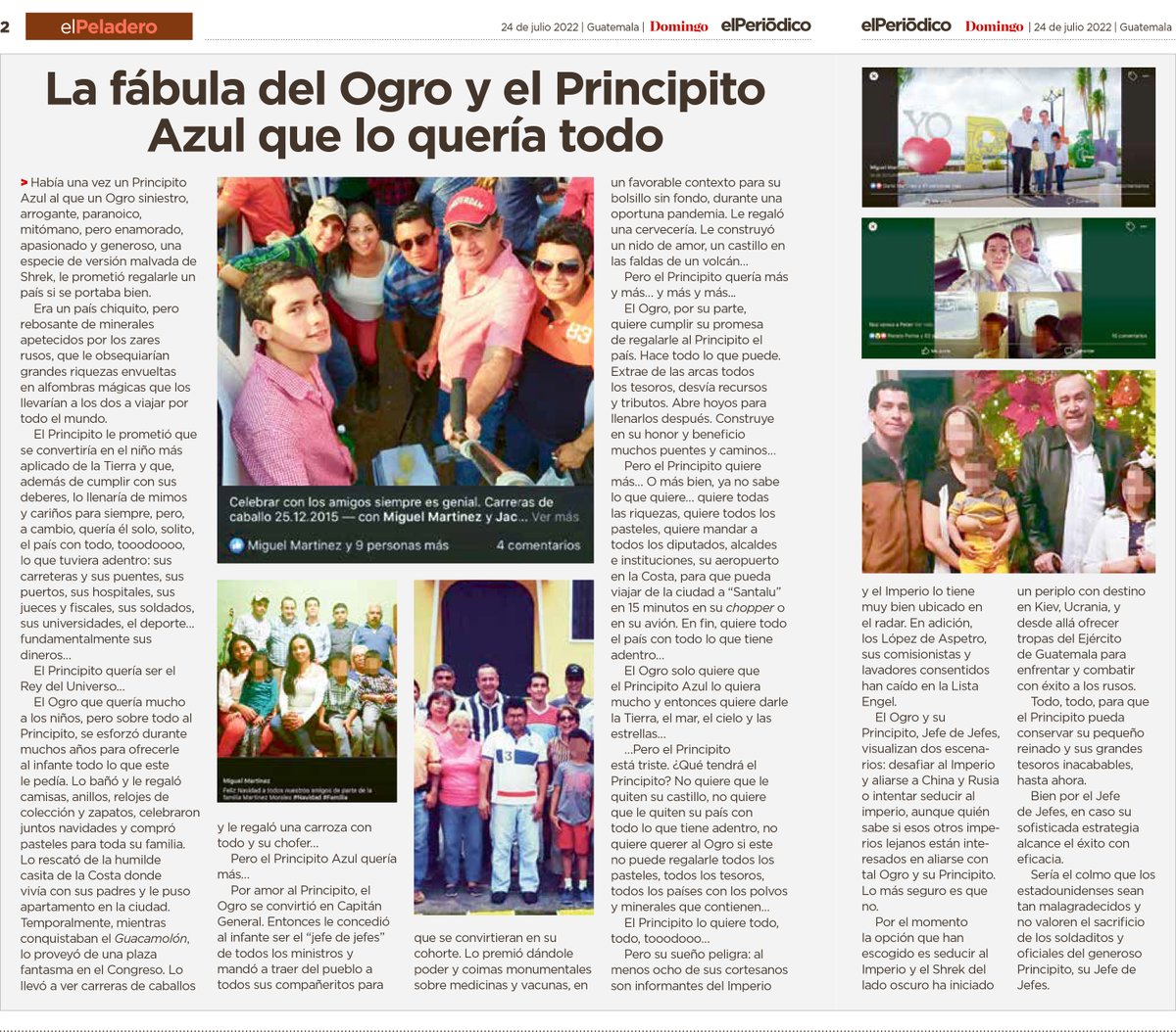 La publicación de “elPeladero” que provocó la ira de Miguel Martínez y la detención de Jose Rubén Zamora 

#NoNosCallarán