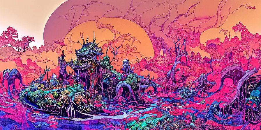 Although not suitable for the #LandOf100Myths project (at least in its current form) these landscape looking ones are rad. The only downside to having the secondary off is the lack of higher res outputs. Upscale time...😉 

#aiart #aiartist #aiartcommunity #map #maps #artmaps