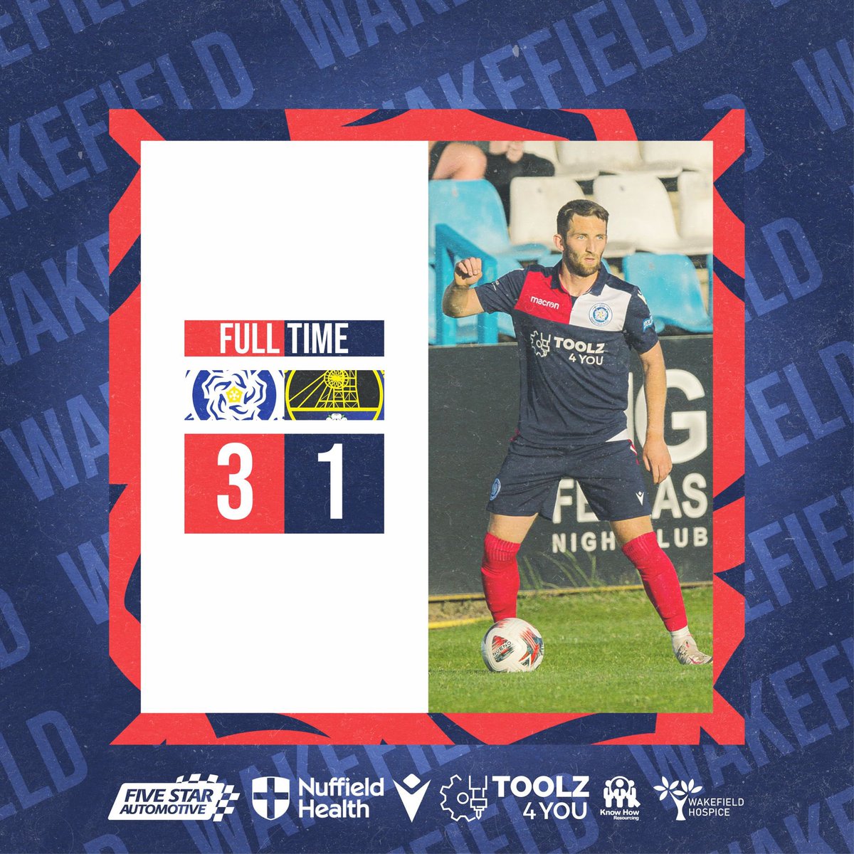 Wakefield_AFC's tweet photo. Full time at the Millenium Stadium 
❤️🤍💙 https://t.co/f8L9jmVgfh