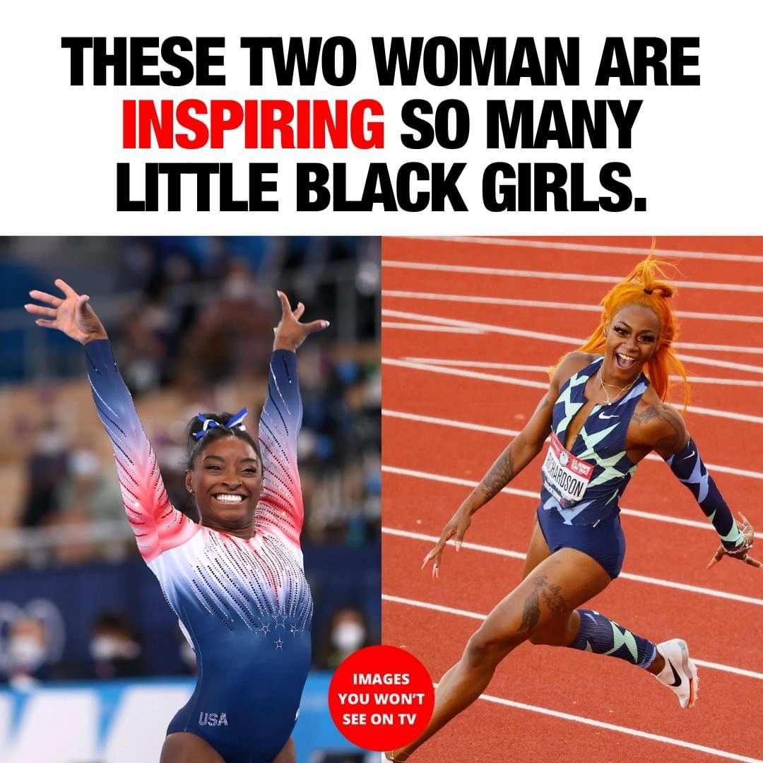 Mr_Ankrum's tweet photo. Two totally different young women, equally able to motivate young people. #PositiveImagery #Ucantbewhatucantsee #BlackGirlJoy https://t.co/bwnXruiiIK