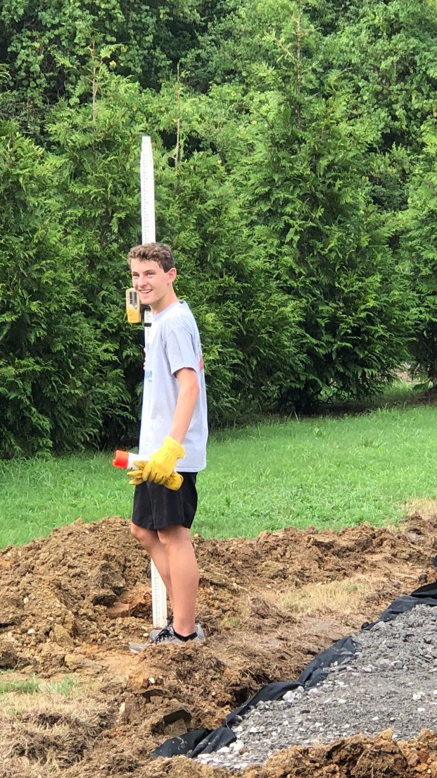 JoeAgan_EdS's tweet photo. Still rocking along. Long way to go to complete this today!  💪🏻. Isaac is working his tail off and having a great time. He even got to boss his Dad around some too. @kristyagan #eaglescout https://t.co/v9Tz1qKTtq