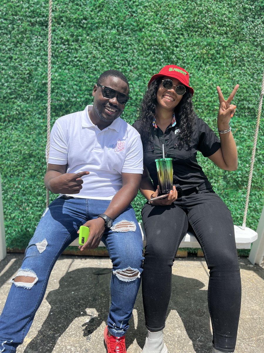 fyah105's tweet photo. #FyahFam we’re coming to you LIVE from the Denbigh Agricultural, Industrial and Food Show with @chineykpopgirl X @DJMario_Focused 🔥
We already got a chance to kick it with our new bestie Winston Simpson, the CEO of @radajm who gave us the rundown on what to expect today ! https://t.co/If0ksvzimd