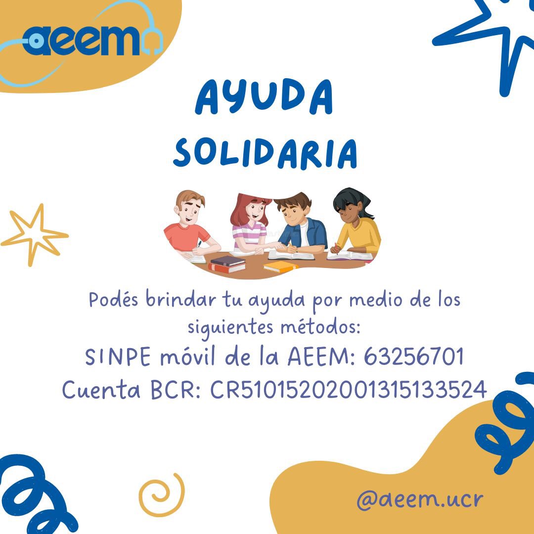 ¡Ayuda Solidaria!

Ayuda por medio del sinpe móvil o cuenta bancaria.

Colaborá para ayudar a una compañera que está atravesando una situación económica difícil. Ella ocupa ayuda para pagar el cobro del I Semestre del 2022, de otra manera no podrá matricular este segundo semestre