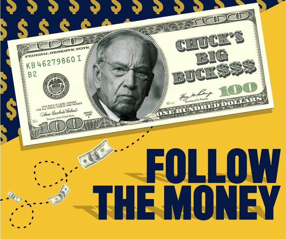 FrankenforIowa's tweet image. 57 years ago today, Medicare &amp;amp; Medicaid were signed into law.

Chuck Grassley wrote the bill that banned Medicare from negotiating prescription drug prices—after taking nearly $1.4 million from the pharmaceutical industry.

#GrassleyWorks for corporate greed.