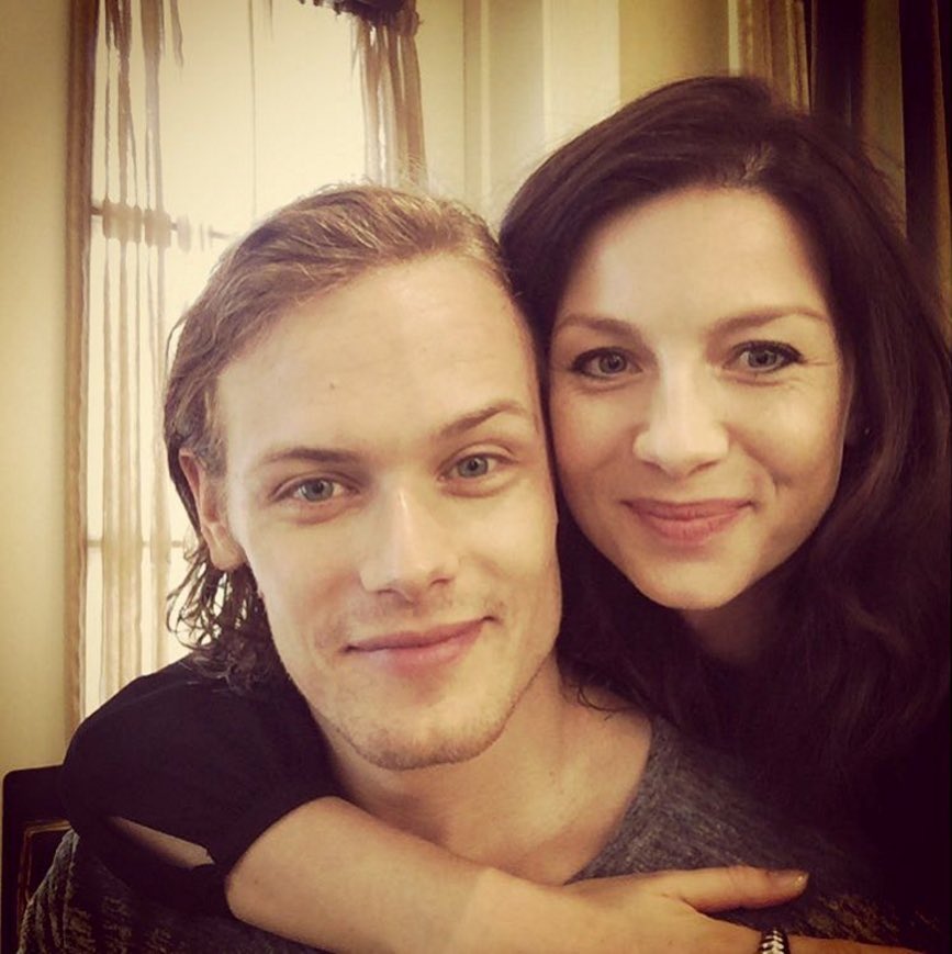 “We confide in each other and I consider her one of my closest friends. It’s hard to not have fun on set and we laugh a lot, both sharing a rather childish sense oh humor. ” @SamHeughan about @caitrionambalfe #Clanlands #InternationalDayofFriendship #SamHeughan #CaitrionaBalfe