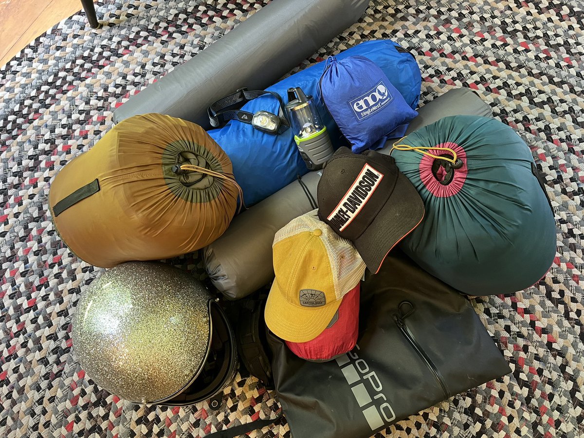 ALL we need for <a href="/harleydavidson/">Harley-Davidson</a> camping❤️🏕🏍👍Hitting the road for 6 nights on our Harley! My kind of vacation😝Peakers peak, play &amp; rest…hope the coaches approve🤔<a href="/MyPeakChallenge/">My Peak Challenge</a> <a href="/SamHeughan/">Sam Heughan</a> <a href="/RoadtripPeakers/">RoadtripPeakers</a> <a href="/CampingPeakers/">Camping Peakers</a>