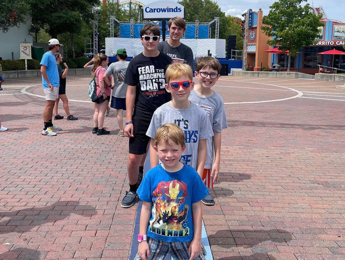 CTRTiger's tweet image. End of summer trip to @Carowinds with the Ogden cousins. 😊