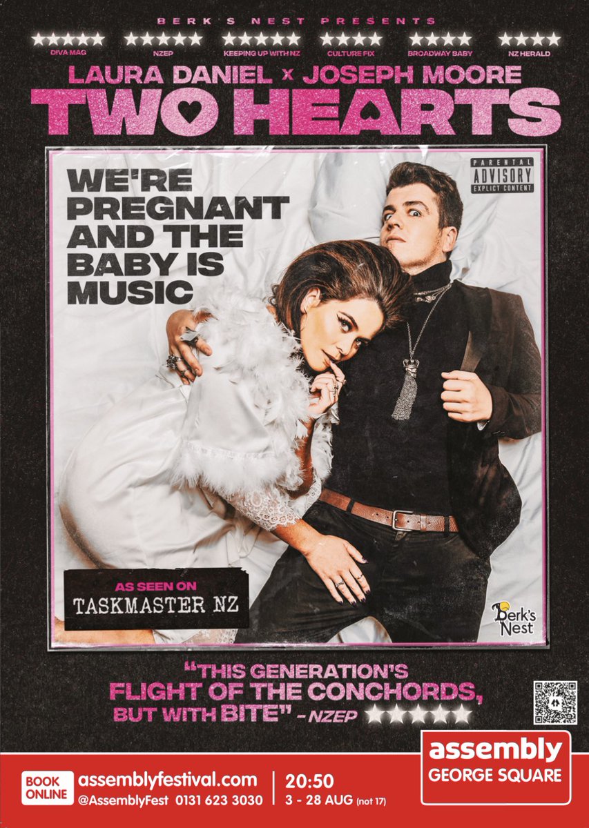 📣 Spread the word heartthrobs 💕 
We’re opening next week at the Edinburgh fringe festival!!! 
We’re in a bigger venue with a bigger set, a bigger crew, bigger hearts (and butts) and a bigger credit card debt to take away with us when it’s all over. 
Book ya tickets now legends