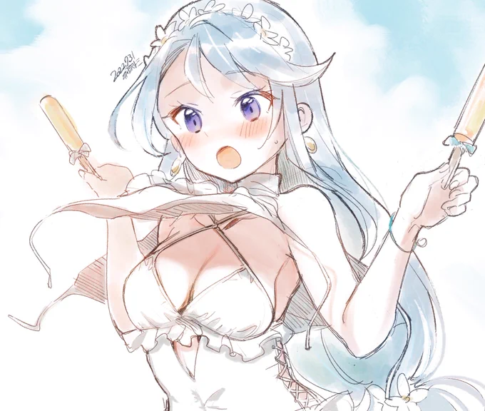 狭霧ちゃんの水着が暴かれる瞬間。 