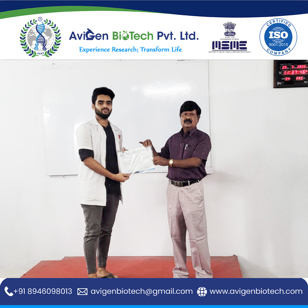 AviGenBioTech's tweet image. Completed a successful 15-day internship in molecules biology and tissue engineering.
Call: +91 8946098013
#bioinformaticsonlinetraining #biotechnology #Bioinformatics #microbiologylab #microbiologist #microbiology #drugdiscovery #molecularbiologist #research #internship