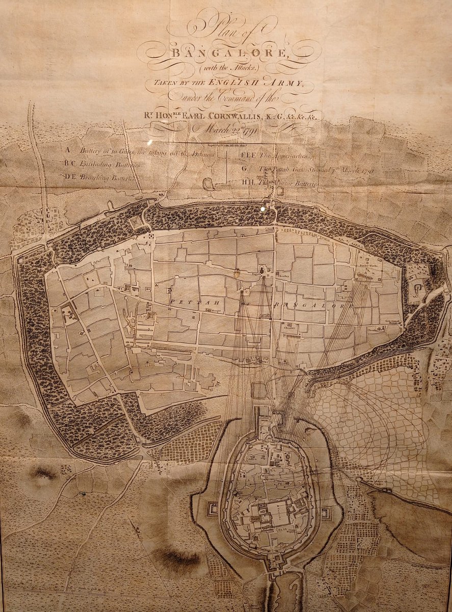 #Bengaluru 

Map Of Bengaluru During British Rule

In The Year 1794.

Can anyone recognise the exact present name of the area mentioned in the map? 🤠🙏

#IndianHistory #British

P.C - <a href="/IndiaHistorypic/">indianhistorypics</a>