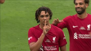 TRENT SCORES TO GIVE LIVERPOOL THE LEAD AGAINST MAN CITY 🎯”