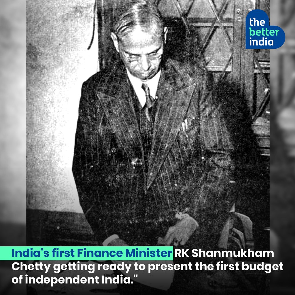 thebetterindia's tweet photo. #FirstCabinet
On November 26, 1947, Chetty tabled India's first budget in the Parliament. https://t.co/WIxbM72AYi