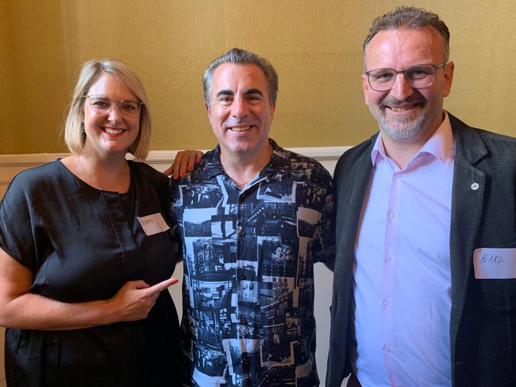 Been on twitter since 2018 but never sent out a tweet, nothing ever felt quite „worthy“ to share… until today! Finally met the one and only <a href="/trevorjonesart/">Trevor Jones 🎨</a> in person #CastleParty2022 #BitcoinAngel