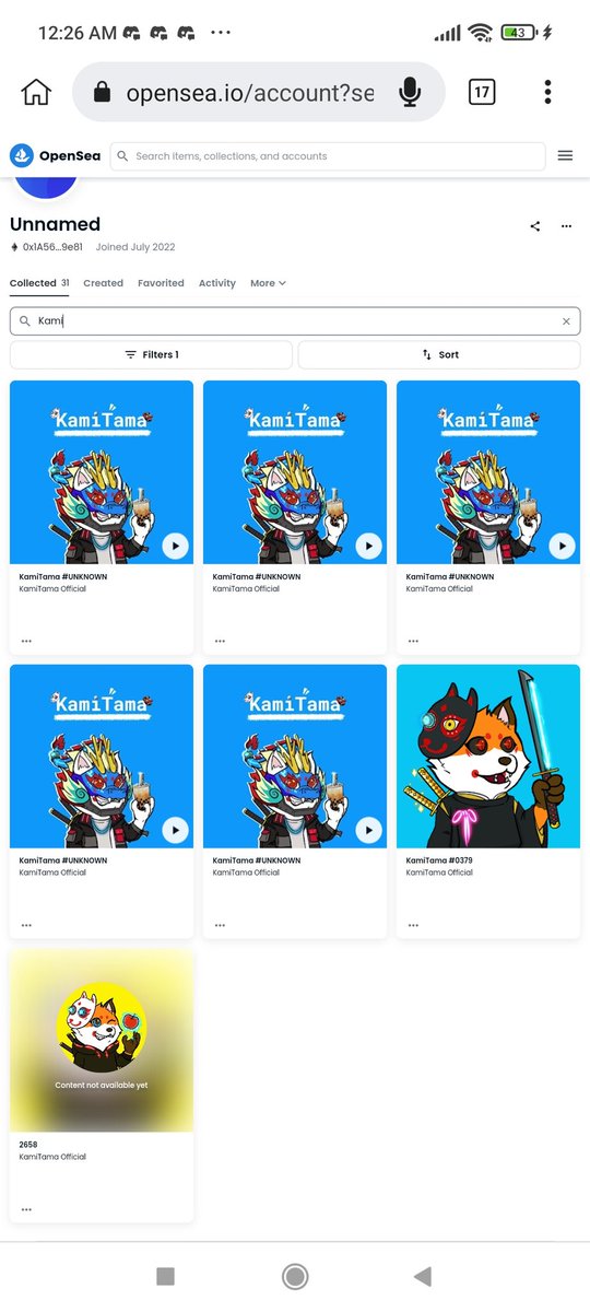 <a href="/kamitamanft/">KamiTama</a> mint went smooth as butter!!! Thanks for the additional 6 #NFTS!!! Excited to build together #NFTCommunity
#FreeMint