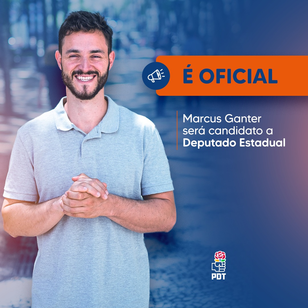 ✊ Oficialmente candidato a Deputado Estadual no Paraná! 

Vem com a gente pela renovação política por um Paraná que merece mais! 

#marcusganter #pdt #deputadoestadual #candidato #trabalho #educação #psicologos #ensinointegral #cursotecnico #parana #CiroGomes