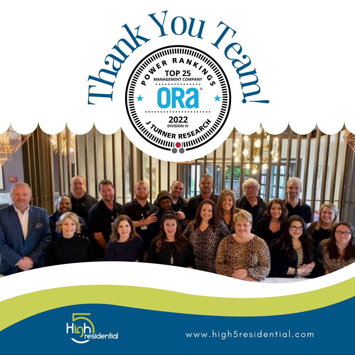 High5Advisors's tweet photo. Look who just made it to top 25 ORA scoring in Division IV! Congrats High 5 Team and a HUGE THANK YOU for getting us here.  ✋✋✋
https://t.co/M5vPISSX50

#high5residential #news #Top25 #propertymanagement https://t.co/IqddQ1O1FM