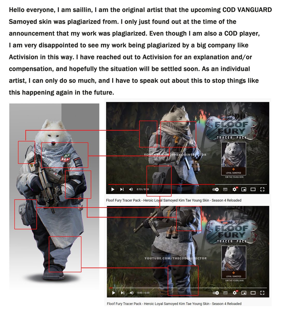 ModernWarzone's tweet photo. An artist (@saillin5) has come out to make a statement about their work being potentially plagiarized by Activision and Call of Duty. https://t.co/BvLWQ1NQ53