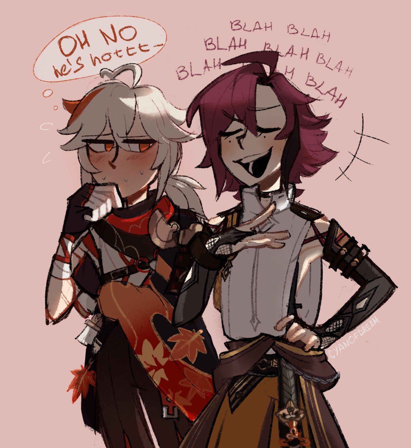 クラブ heizou I spent a whole month drawing a Kazuha and Heizou comic