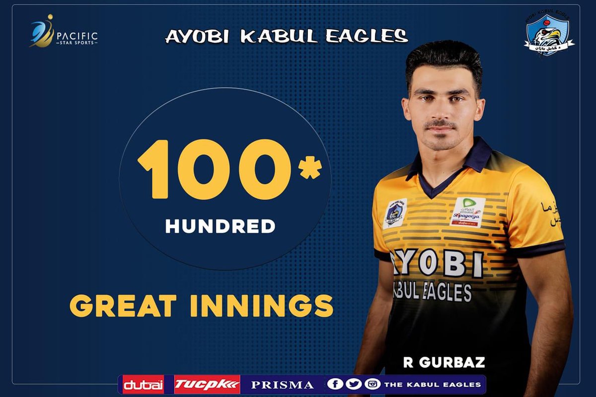 TheKabulEagles's tweet photo. Amazing and extraordinary performance by @RGurbaz_21 ๐๐๐ฅ against Hindukush Stars.
Unbeatable for 1๏ธโฃ2๏ธโฃ1๏ธโฃโญ
#WeAreKabulEagles
#SCL08
@Shpageezat20 https://t.co/K27o0CEi79