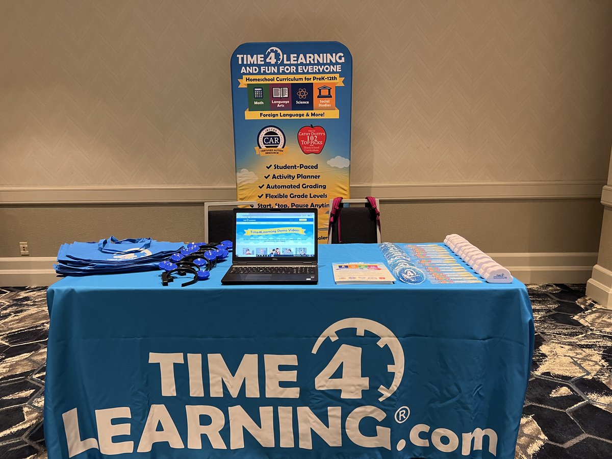 Time4Learning's tweet photo. The exhibit hall at the HSC Conference in San Jose opens in just a few minutes and we're here to meet you! Make sure you stop by our booth at the Double Tree Hotel and Convention Center from 10am - 6pm PT.
#HSCConference #homeschoolconvention #homeschoolhelp https://t.co/TuczxBMjfE