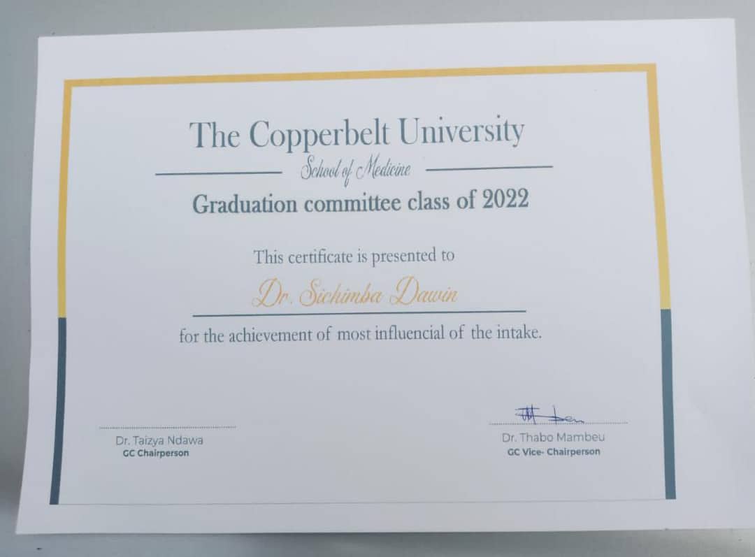 Officially inducted into the Medical Profession of Zambia. Honored to receive the Most Influential of the Intake award.
#ForGodAndTheCountry
#AFAN
#EquoHealth