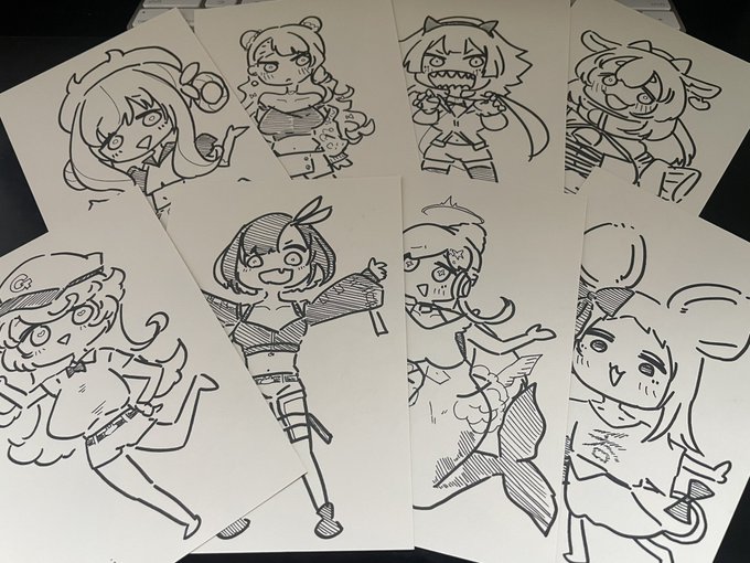 新刊買ってくれた人に手描きポストカードお渡しします。 