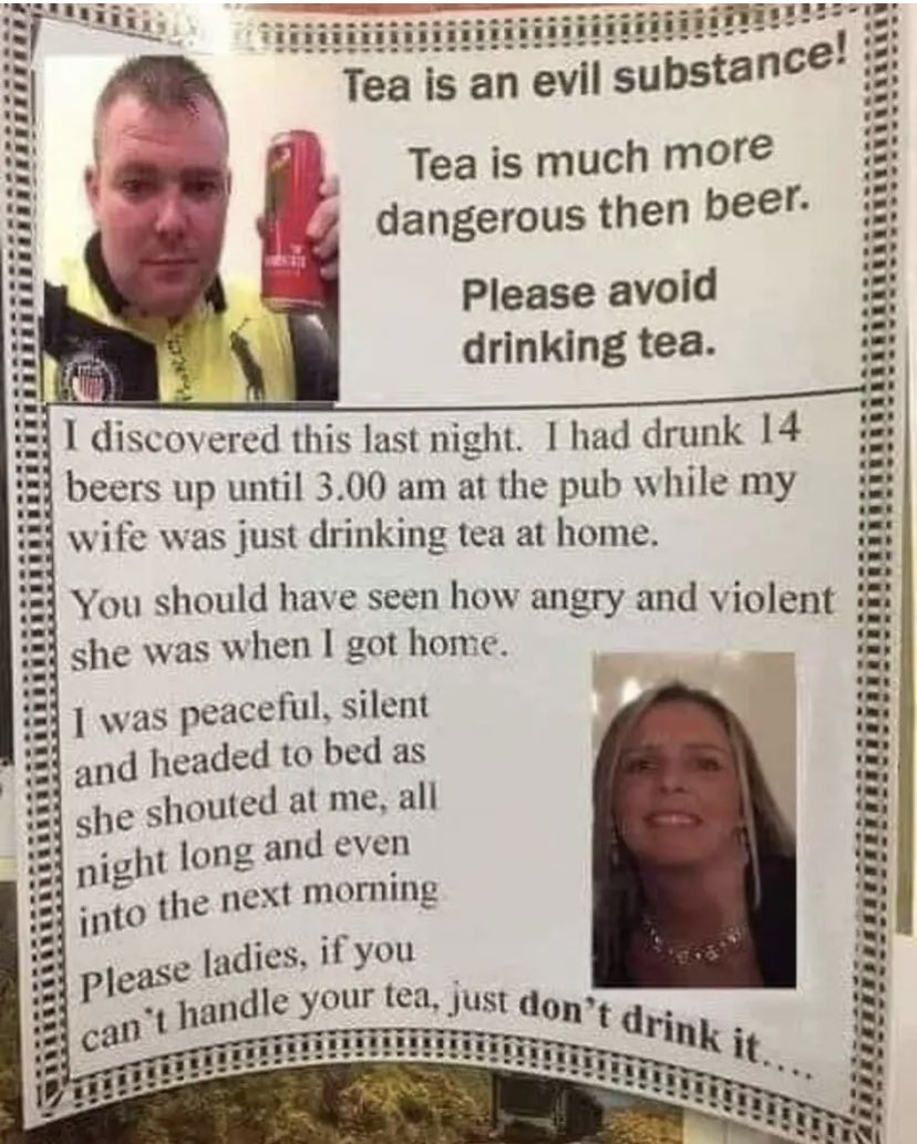 RebelReaper02's tweet photo. yep…tea does that. https://t.co/DttC4db9Qu