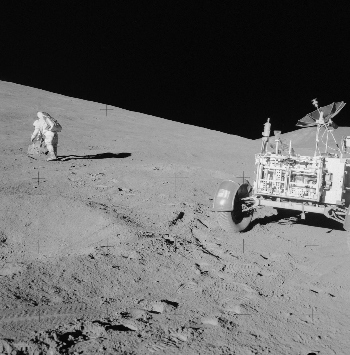 #OTD 51 years ago #Apollo15 lands two more humans on the #Moon. #ProtectTheBootprints