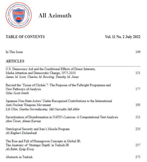 We are pleased to announce that All Azimuth's summer issue is out! The articles await your perusal: allazimuth.com/issues/