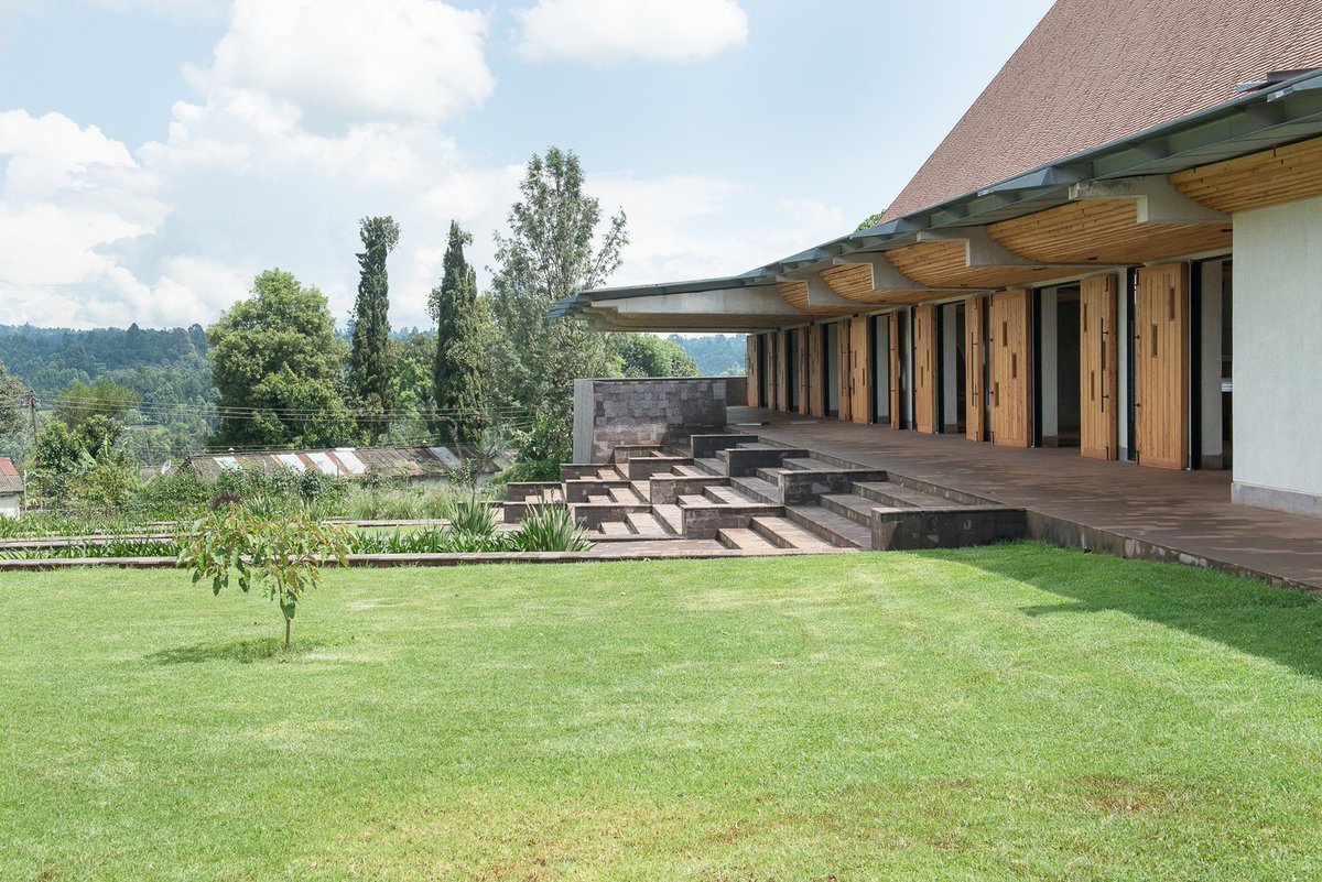 KenyanMuseum's tweet photo. Completed in 2012, the Sacred Heart Cathedral of Kericho is a simple yet poetic and iconic work of architecture. It integrates art, building, furniture and landscape design. It was executed by John McAllen + Partners in collaboration with @TRIADArchitects (Timothy Vaulkhard). https://t.co/Jxt0nJAx11
