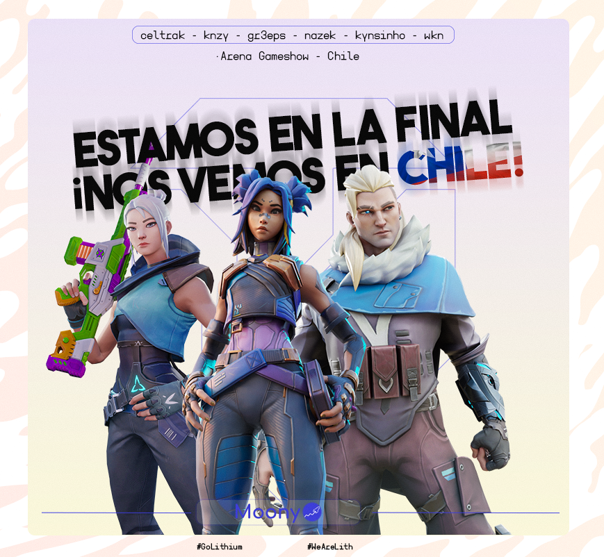 TeamLithiumOk's tweet photo. Buen Fin de Semana a todos/as! ⚡️
NOS VEMOS EL DOMINGO 14 DE AGOSTO EN LA FINAL PRESENCIAL DE CHILE @festigame #GAMESHOWARENA 👋🇨🇱
.
#GOLithium #WeAreLith #Moony https://t.co/q65mBGUFyX